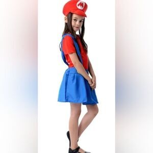 Mario Super Mario Bros. Nintendo Girl's Large Dress Halloween Costume